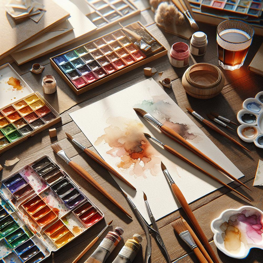 Smooth watercolor layers forming soft gradients, translucent washes, and delicate, blended color transitions.